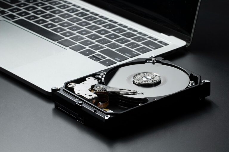 high-angle-hard-drive-components-laptop