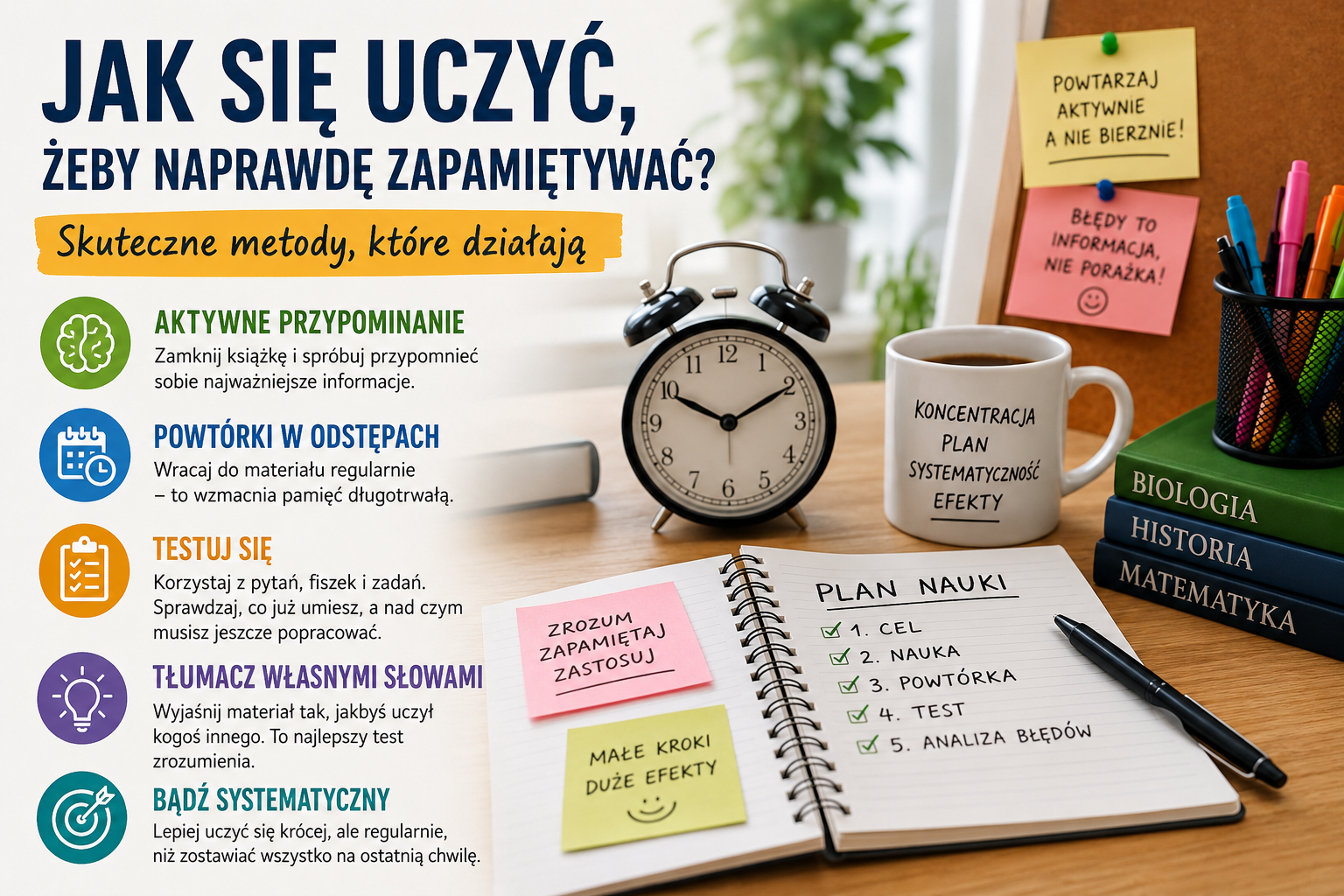 Jak się uczyć, żeby naprawdę zapamiętywać? Metody, które mają sens